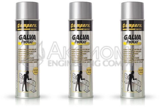 Цинк спрей GALVA PROCAT (холодное цинкование) в аэрозольном баллоне 500 мм.